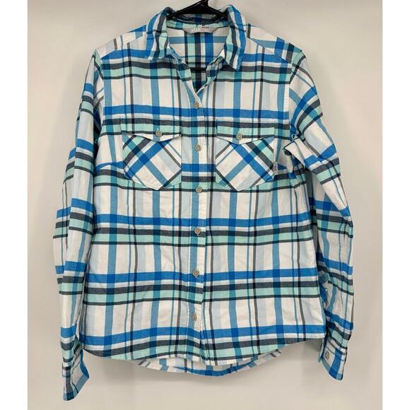 STIO women’s Willow Flannel Shirt Size M Morning Frost - Picture 1 of 6